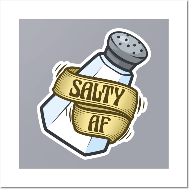 Salty AF Wall Art by ChristaDoodles